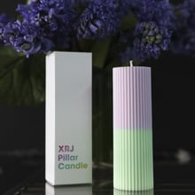 2 Tone Pillar Soy-Blend Candle